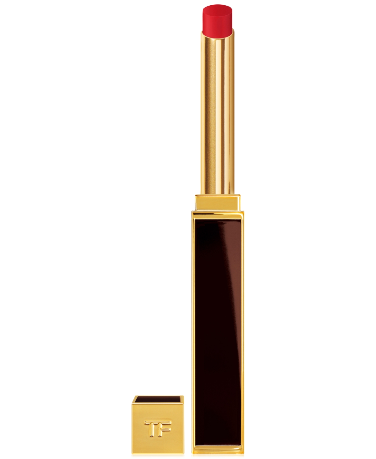 Shop Tom Ford Slim Lip Color Shine In Final Bow - Bright Red With Blue Underto