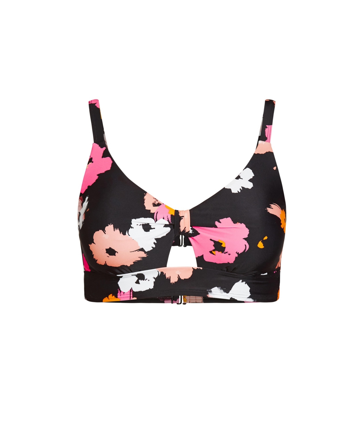 City Chic Plus Size Izzy Print Bikini Top