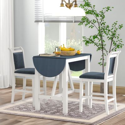  3-Piece Counter Height Dining Set for Small Spaces