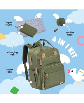 Diaper Bag Backpack, Unisex Baby Bags for Boys Girls, Waterproof Travel