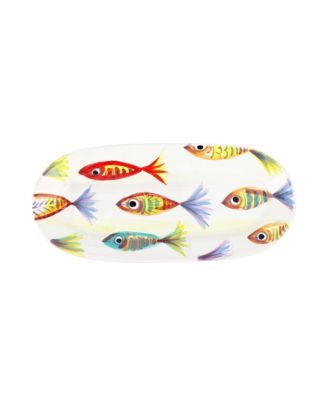 VIETRI Pesci Colorati Small Oval Platter - Macy's