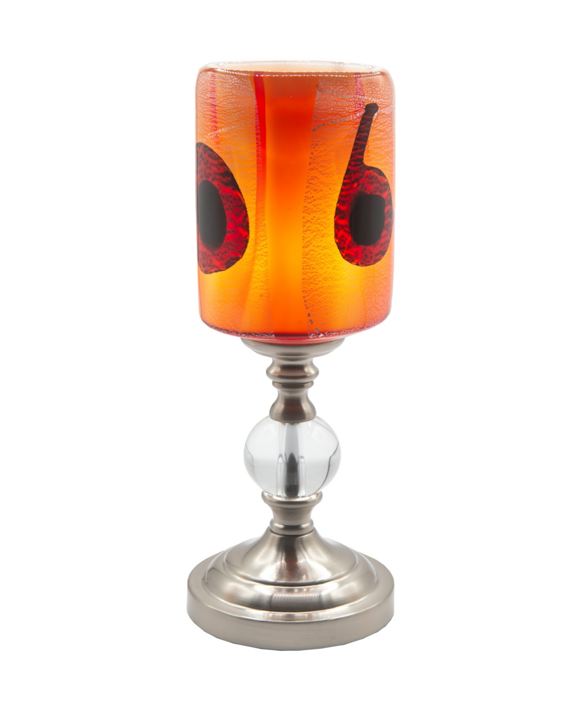 Dale Tiffany 13" Tall Filare Hand Blown Art Glass Shade Accent Lamp In Multi-color