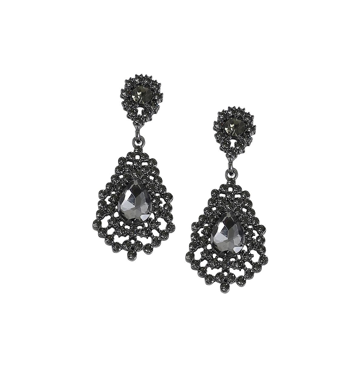 Sohi Women's Chandelier Drop Earrings In Black