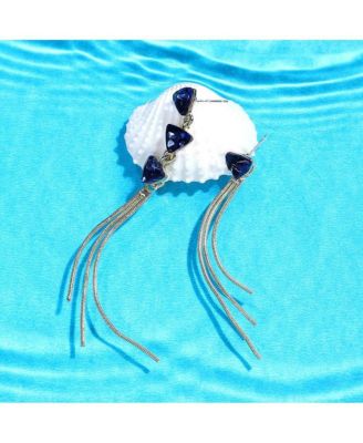 Women's Gold Sleek Drop Earrings