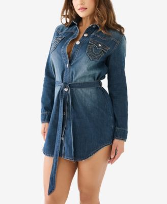 true religion denim shirt dress Women's Georgia Denim Shirt Dress