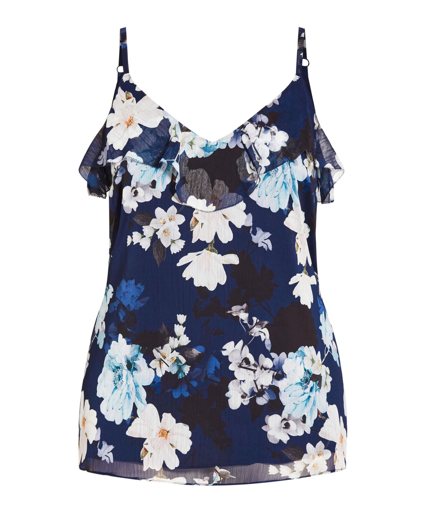 Женский топ CITY CHIC Plus Size Shy Orchid, цвет: Тёмно-синий орхидея — фото 3