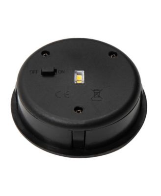 14.25" H Metal Cutout Flower Pattern Solar Powered LED Outdoor Lantern with Stand