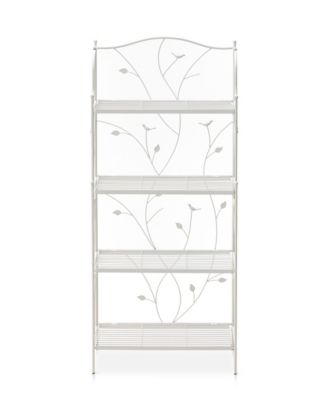 52" H 4-Tiered Rectangular Metal Shelf Plant Stand or Storage Rack