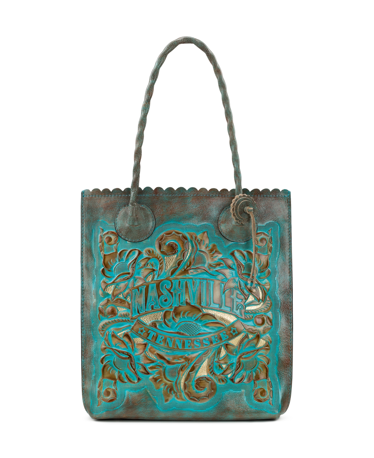 Cavo Tote Bag - Tooled Turquoise