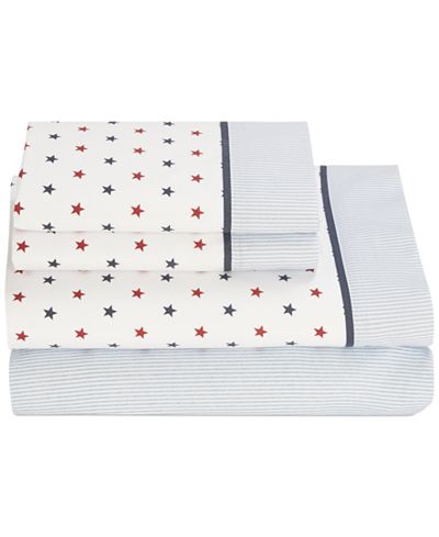 Tommy Hilfiger Novelty Print Twin Sheet Set - Sheets - Bed & Bath - Macy's