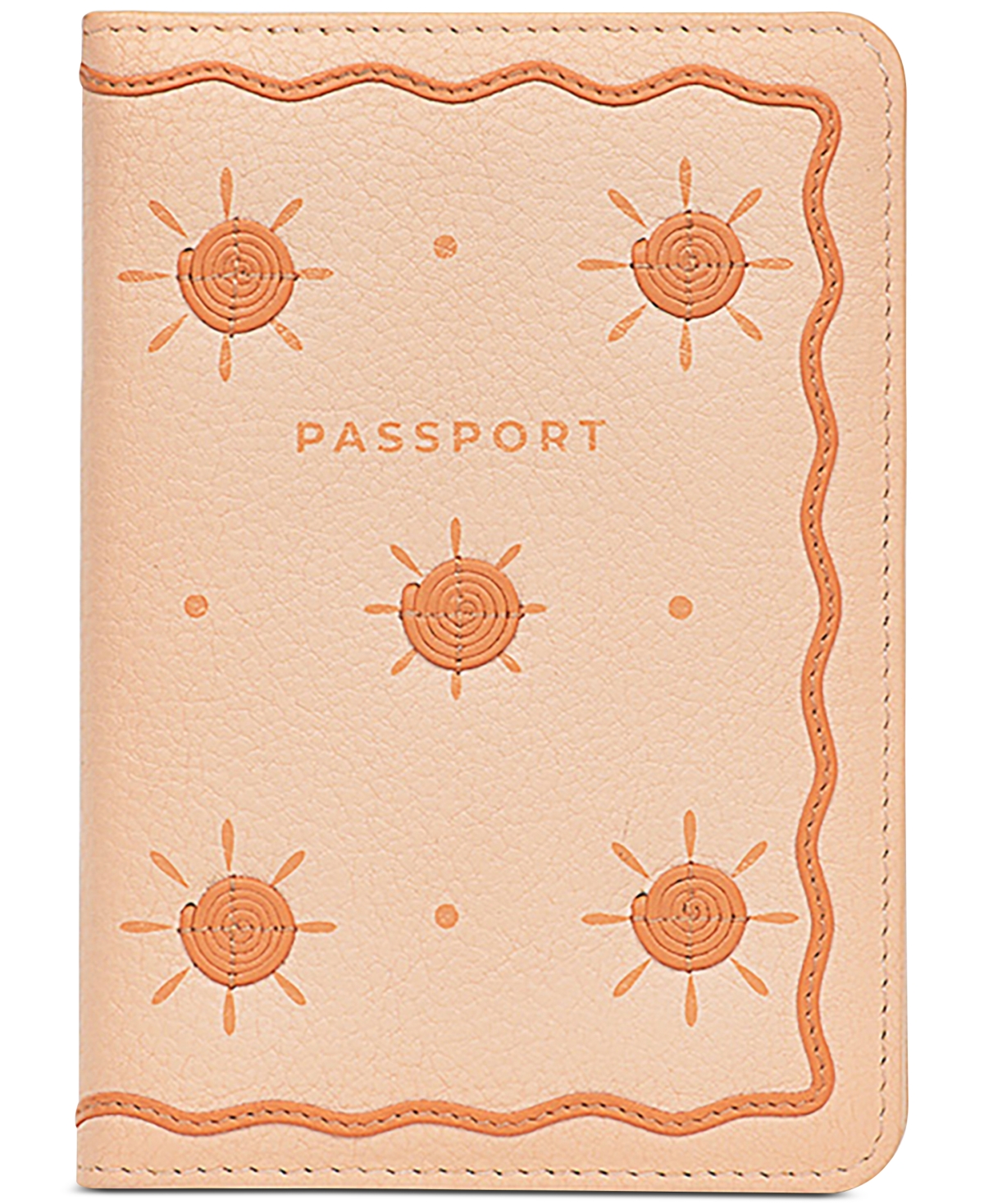 Sun Flowers Passport Cover - Apricot