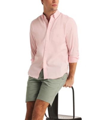 Men's Classic-Fit Stretch Solid Oxford Button-Down Shirt