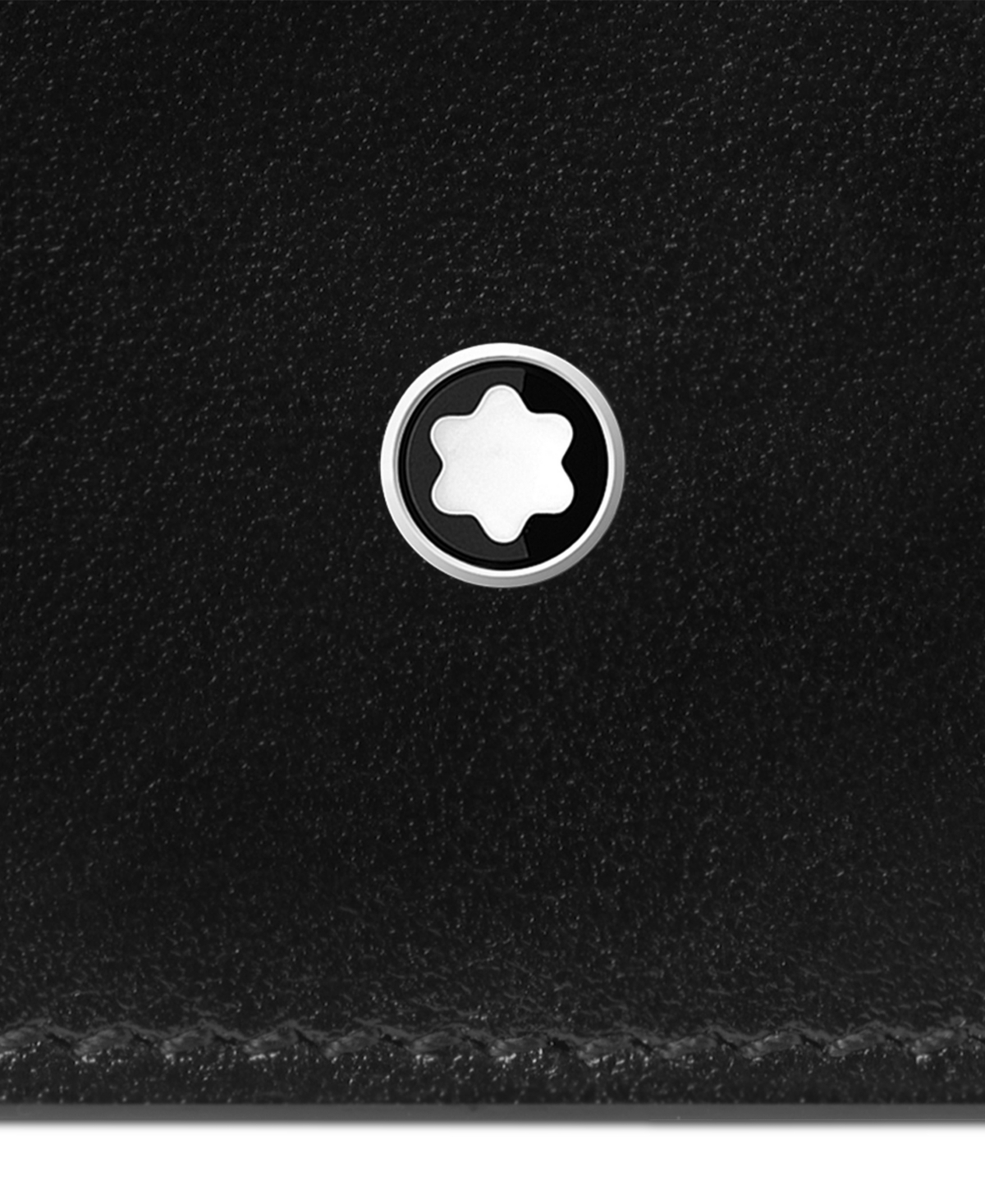 Montblanc Meisterstuck Leather Card Holder In Black
