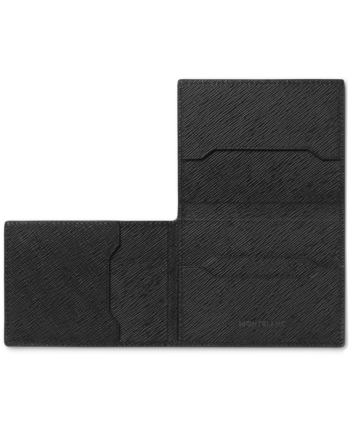Montblanc Sartorial Leather Card Holder In Black