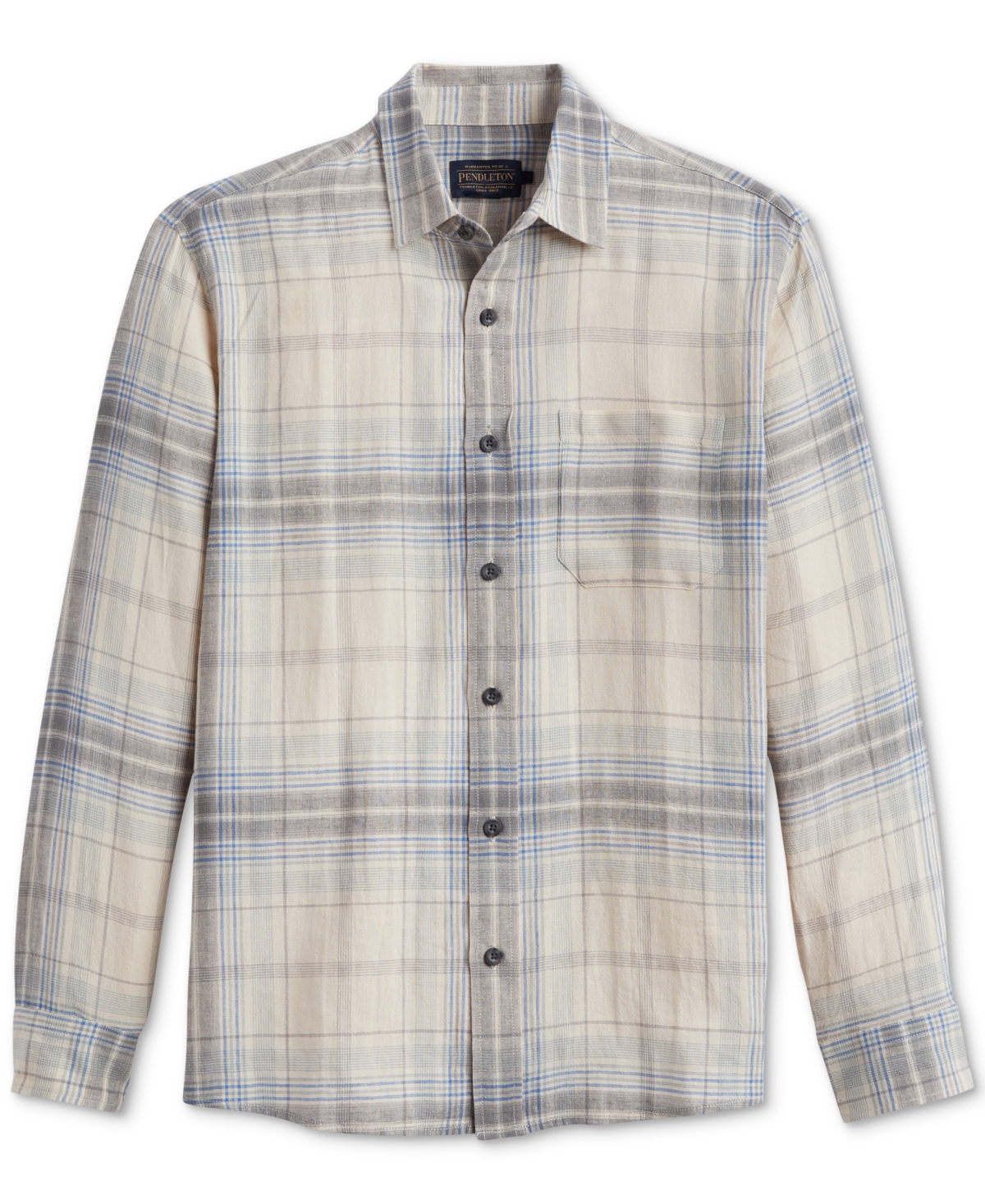 Pendleton Men's Dawson Plaid Long Sleeve Button-front Shirt In Gray,silver Plaid