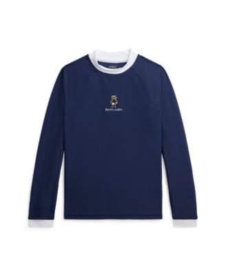 Polo Ralph Lauren Big Boys Polo Bear Performance Long Sleeves Rash Guard Macy s