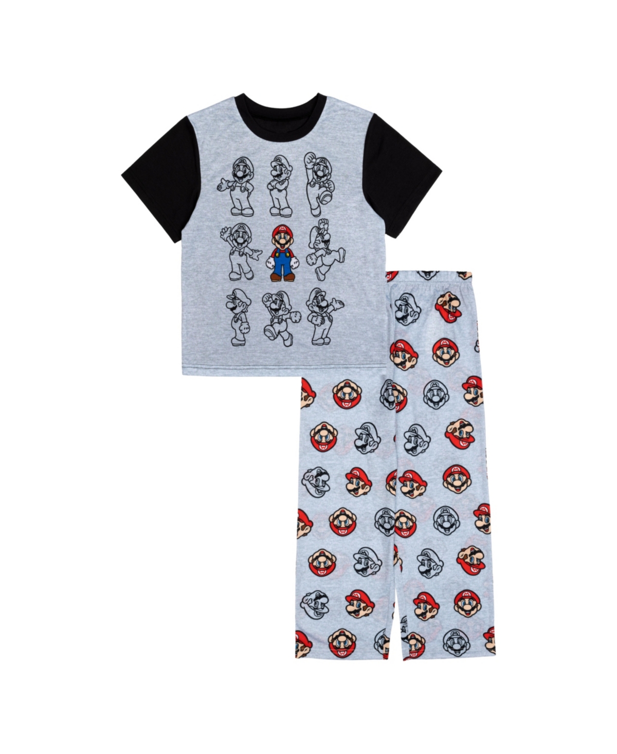 Shop Nintendo Mario Big Boys Poly Pajama Set, 2 Pc In Assorted