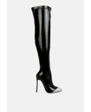 Donna Karan Signature Lace Thigh High DKF007 - Macy's