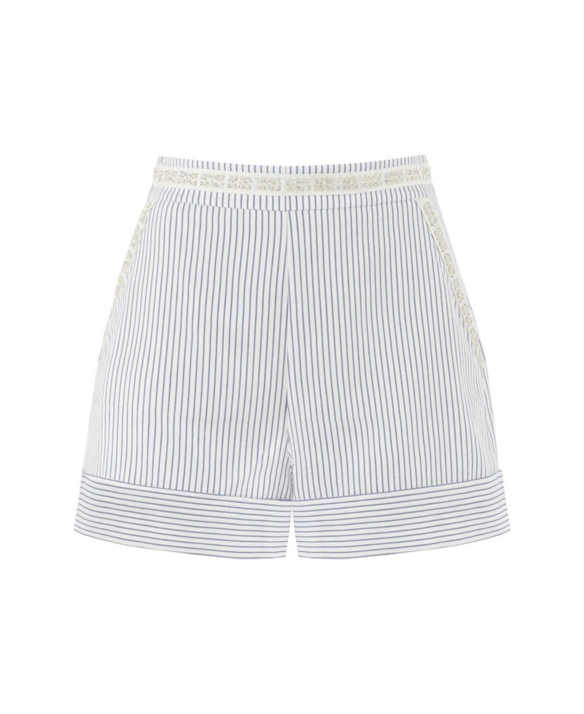 Women's Striped Shorts - Multi-colored