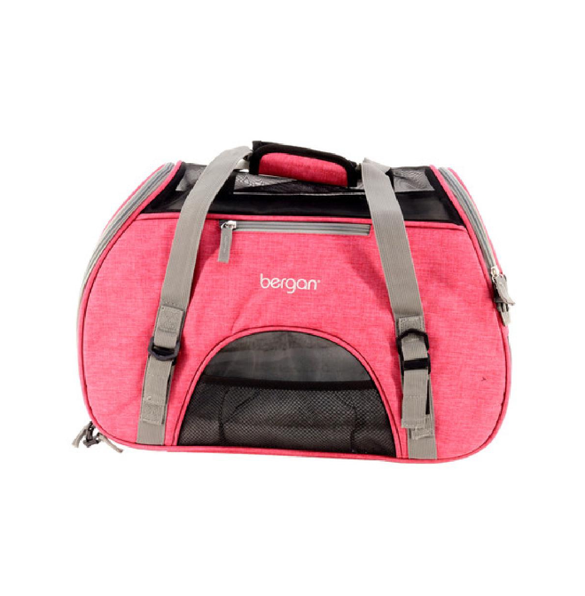 Pet Bergan - Comfort Carrier for Cat, Dog and Other Pets - Heather Berry (19 x 10 x 13 Inches) - Bright pink
