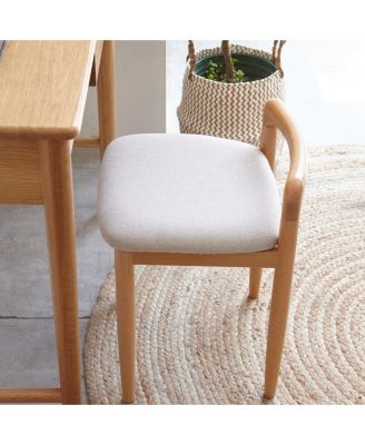 Natural Beech Wood Make-Up Stool Bed Bench For Dining Room, Bedroom