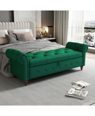 63" Bed Bench Velvet