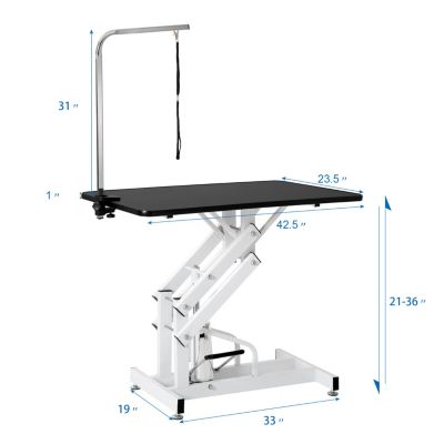 Streamdale Pet Grooming Table with Hydraulic Z-Lift