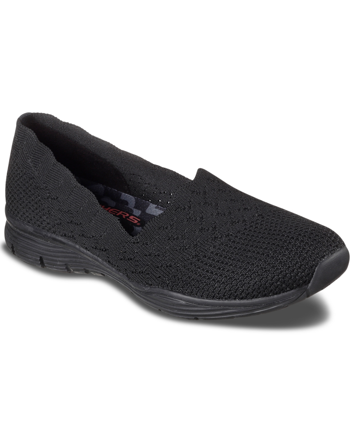 Wide Seager - Stat Slip-On Wide Width Casual Sneakers from Finish Line - Black