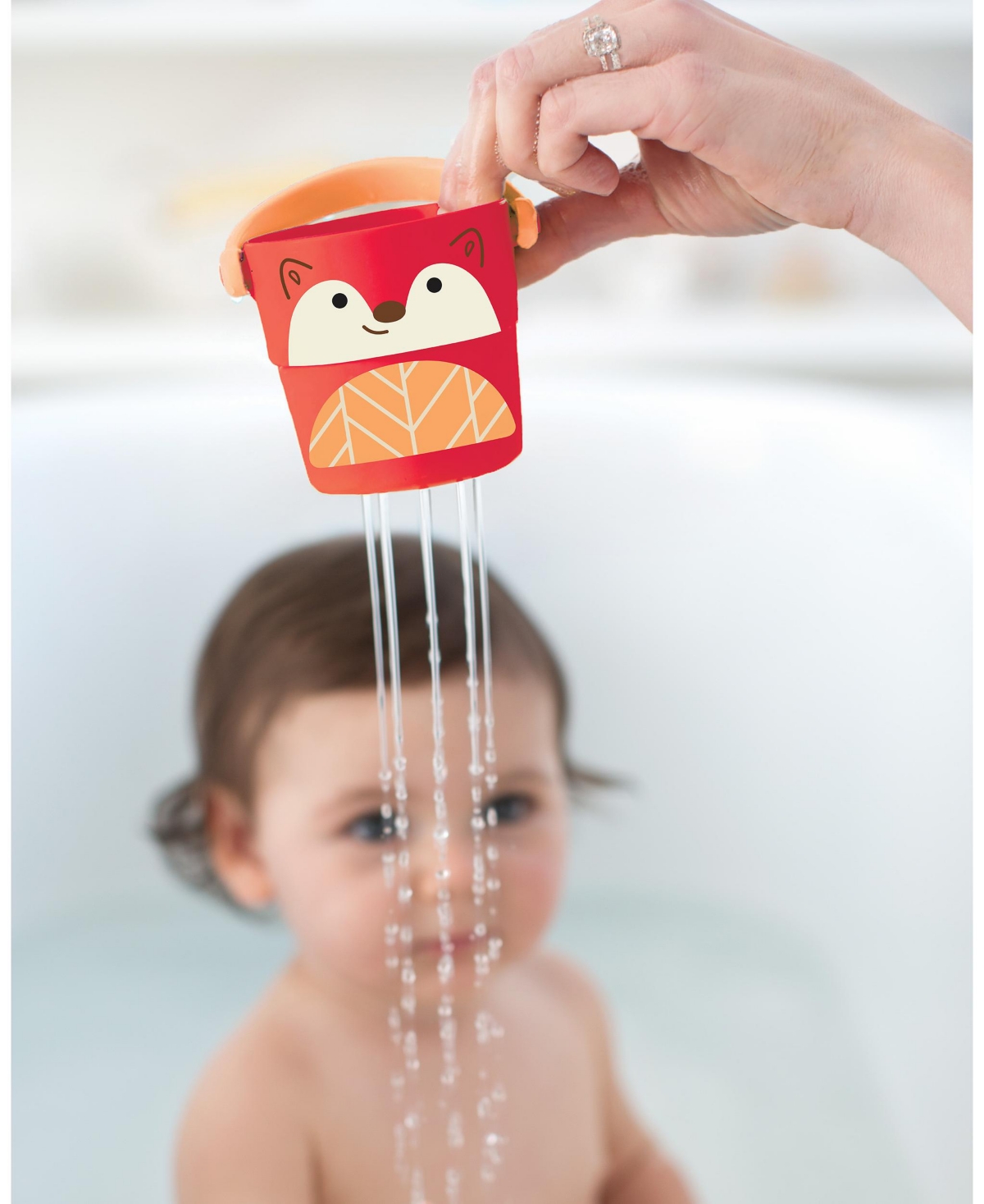 Skip Hop Zoo Stack And Pour Buckets Toy In Multi
