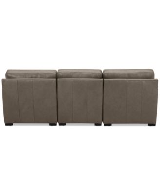 Radley 3-Pc. Leather Modular Chaise Sectional