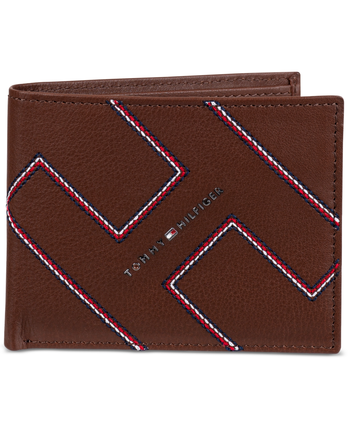 Tommy Hilfiger Men's Puerto Rfid Two-in-one Leather Pocketmate Wallet In Tan