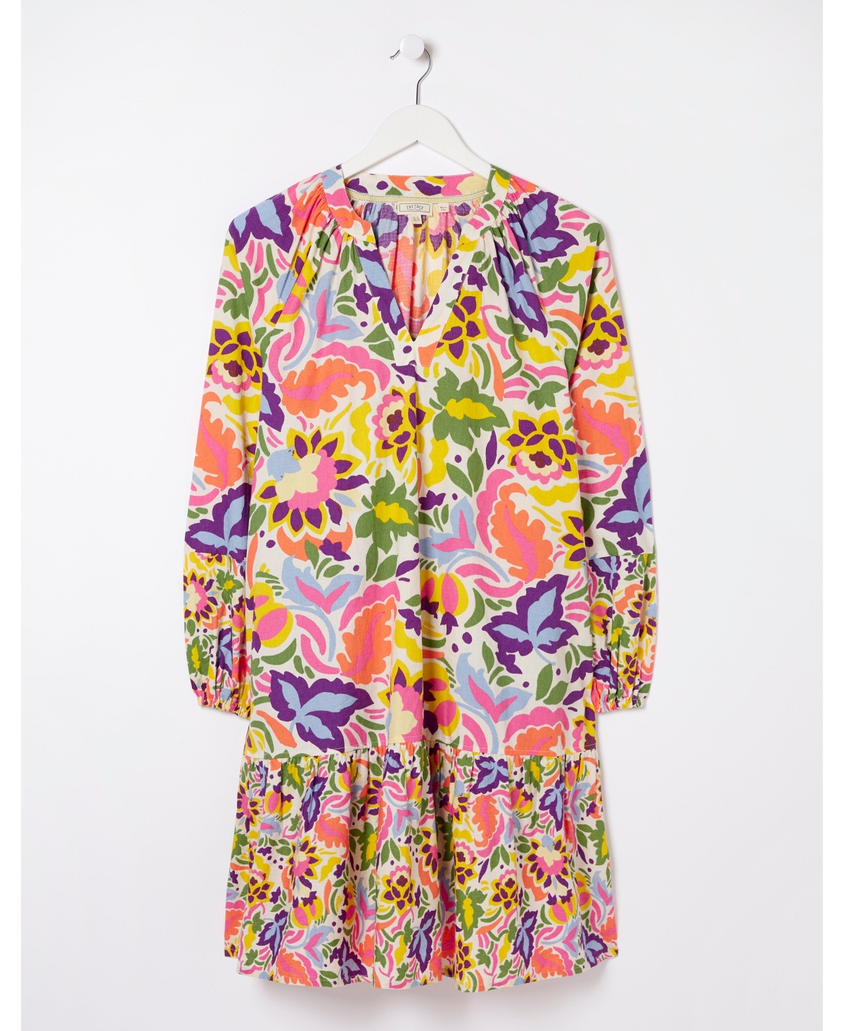 Women's Plus Size Amy Art Floral Tunic Dress - Multi color