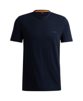 Men's Cotton Slub Logo Detail T-Shirt