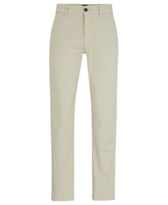 Men's Stretch-Cotton Satin Slim-Fit Chinos
