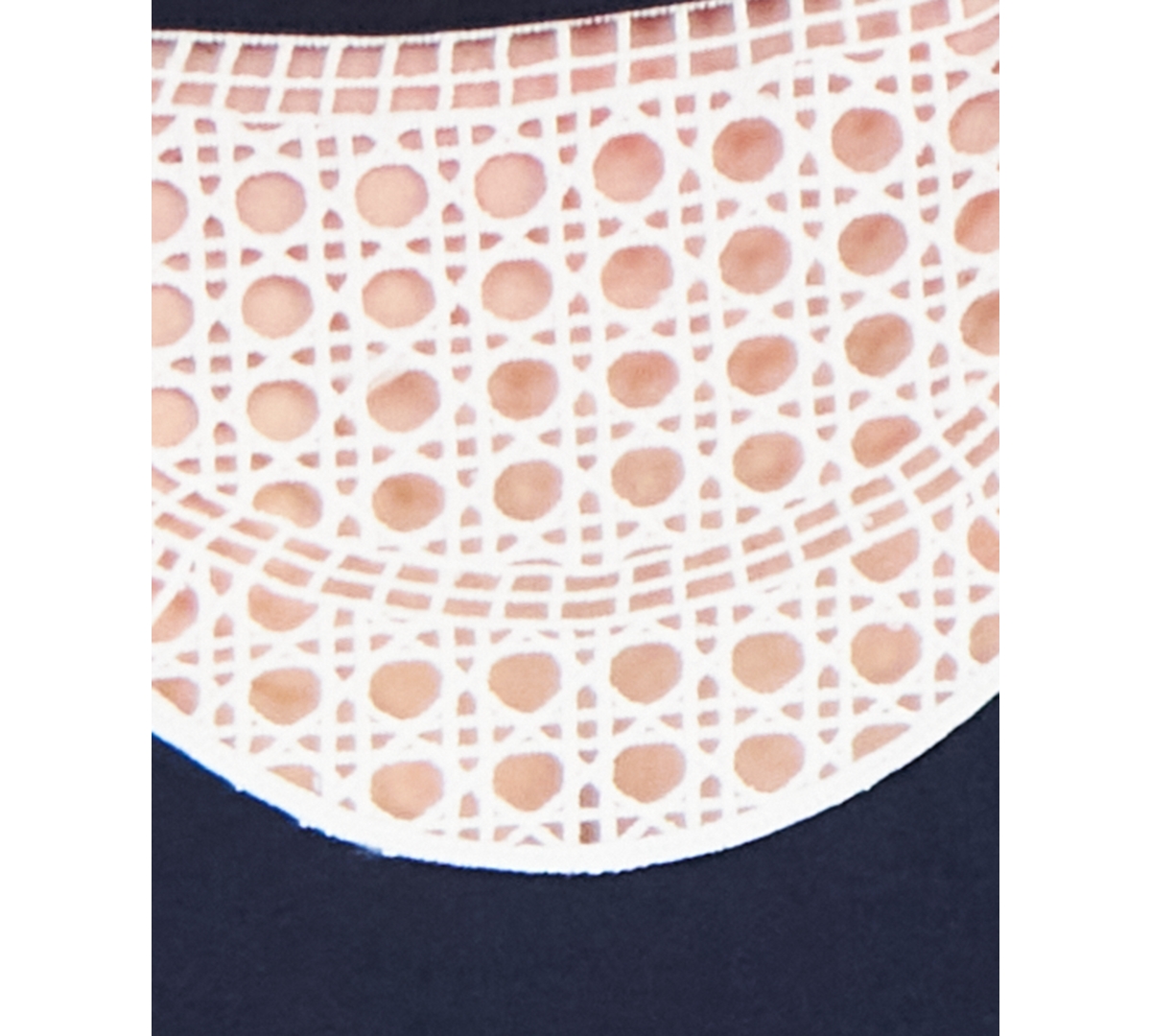 Tommy Hilfiger Plus Size Lace-Bib Extended-Sleeve Top