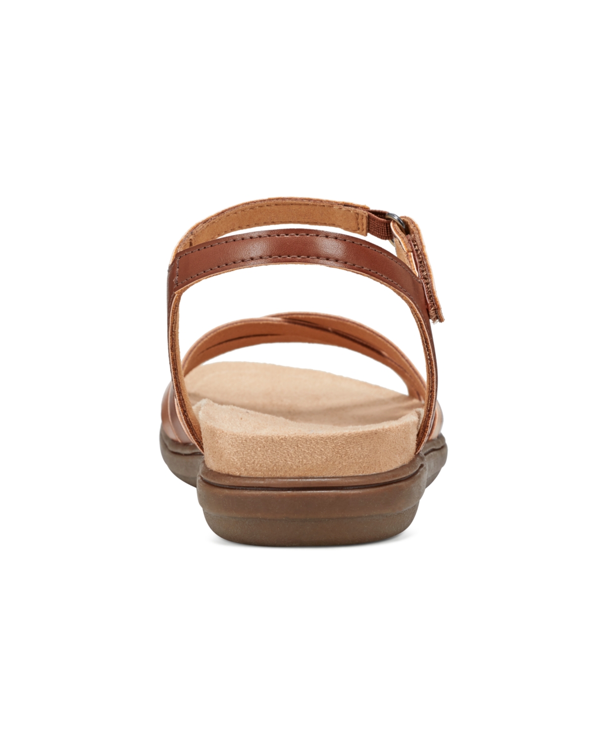 Shop Easy Spirit Women's Dottle Ankle-strap Comfort Sandals In Medium Brown