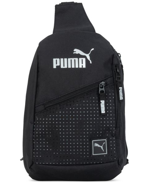 Мужские сумки Puma Evercat Sidewall Sling Strap Pack, цвет: Чёрный / Серебряный