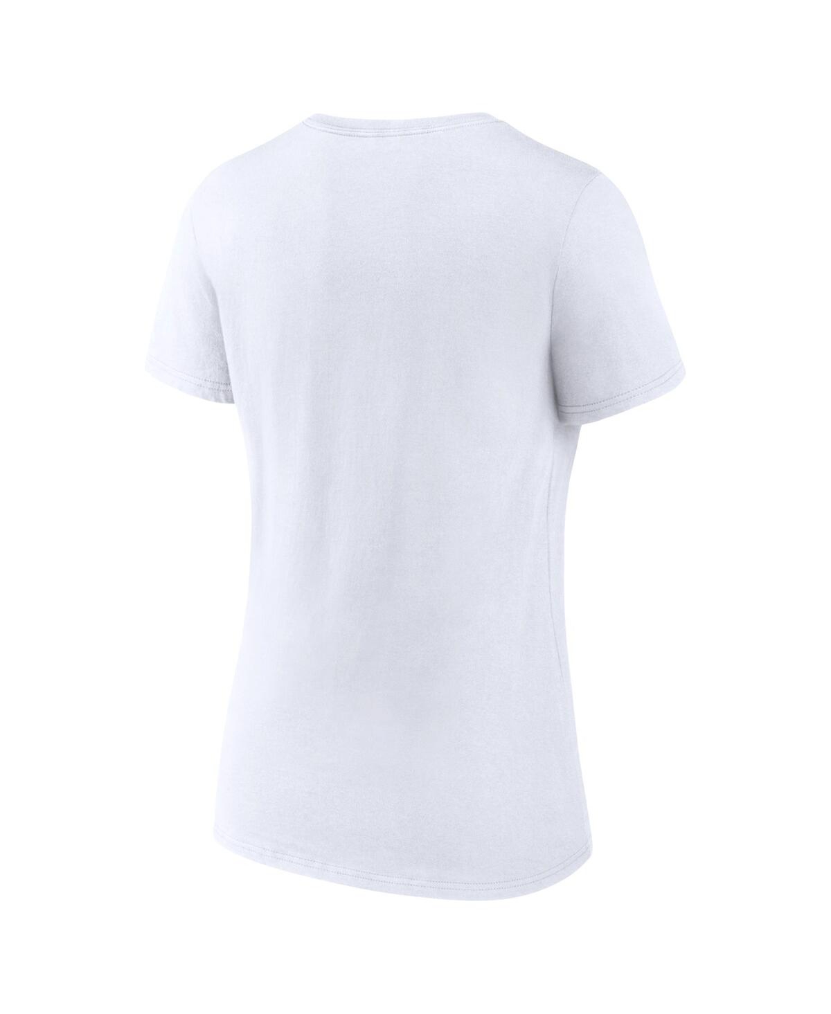 Women's FanaticsKansas City Chiefs Super Bowl Lviii Champions On Top V-Neck T-shirt - White