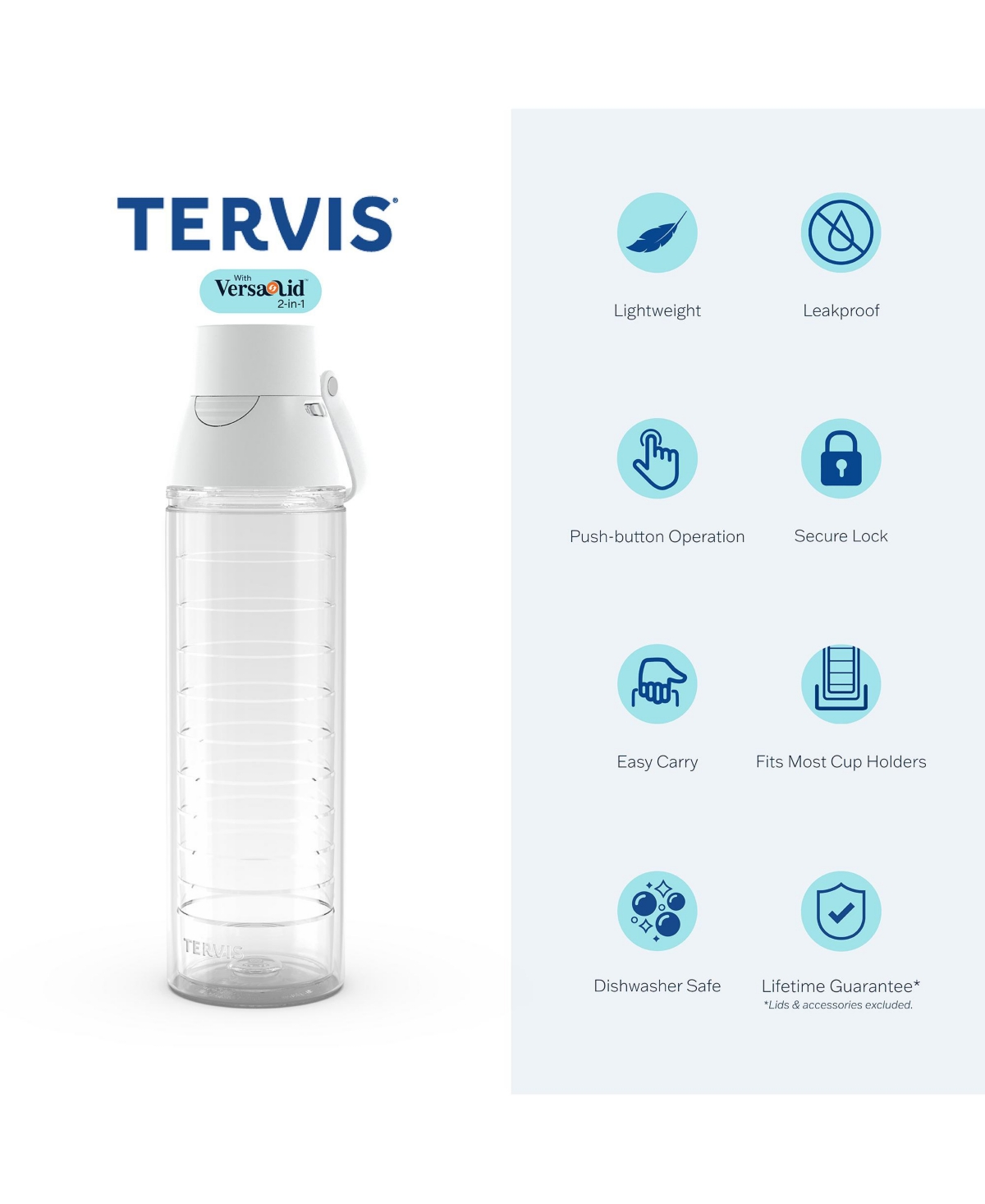 Tervis Tumbler Tervis Venture Lite Universal Jurassic Logo Made in Usa Double Walled Insulated Tumbler Travel Cup Keeps Drinks Cold & Hot, 24oz Water
