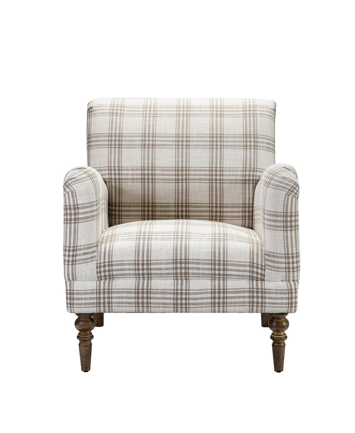 Hulala Home Rossella Contemporary and Classic Armchair with Solid Wood Legs