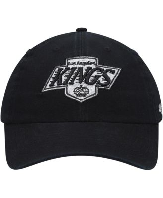 Men's Black Los Angeles Kings Team Clean Up Adjustable Hat