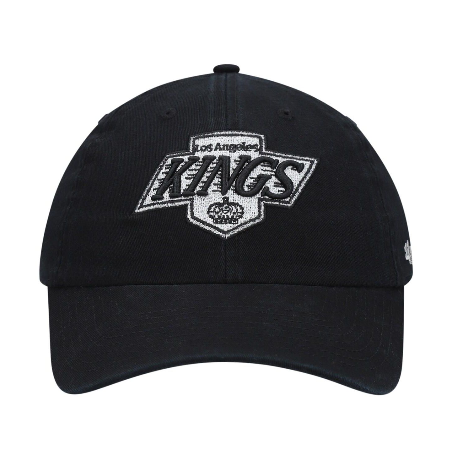 Мужская кепка '47 Brand Black Los Angeles Kings Team Clean Up Adjustable Hat — фото 2