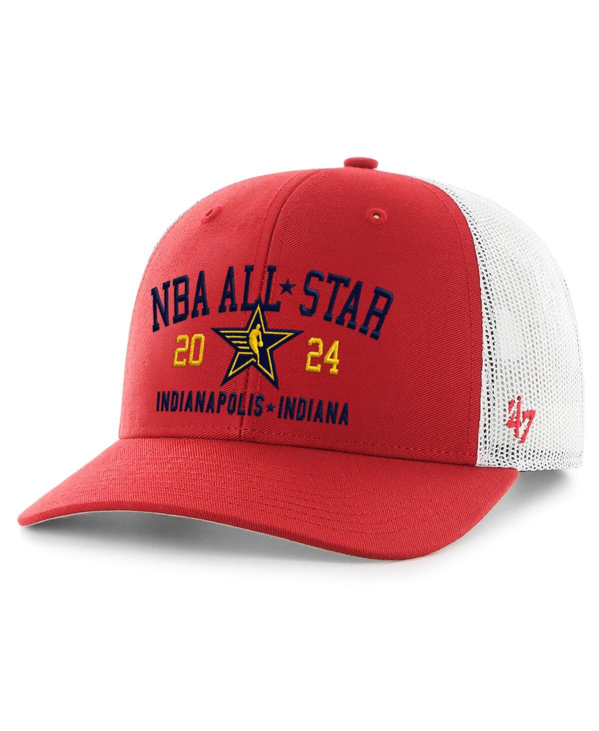 47 Brand Men's ' Red 2024 Nba All-star Game Trucker Adjustable Hat