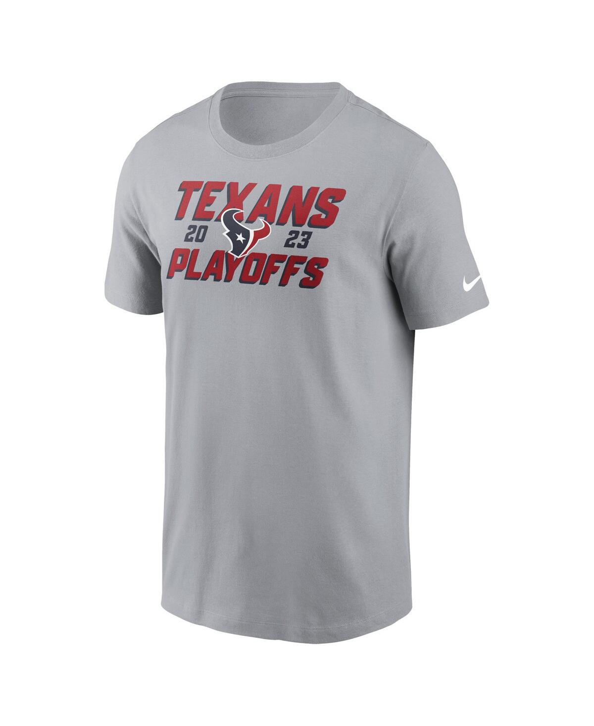 Men's NikeHouston Texans 2023 Nfl Playoffs Iconic T-shirt - Gray