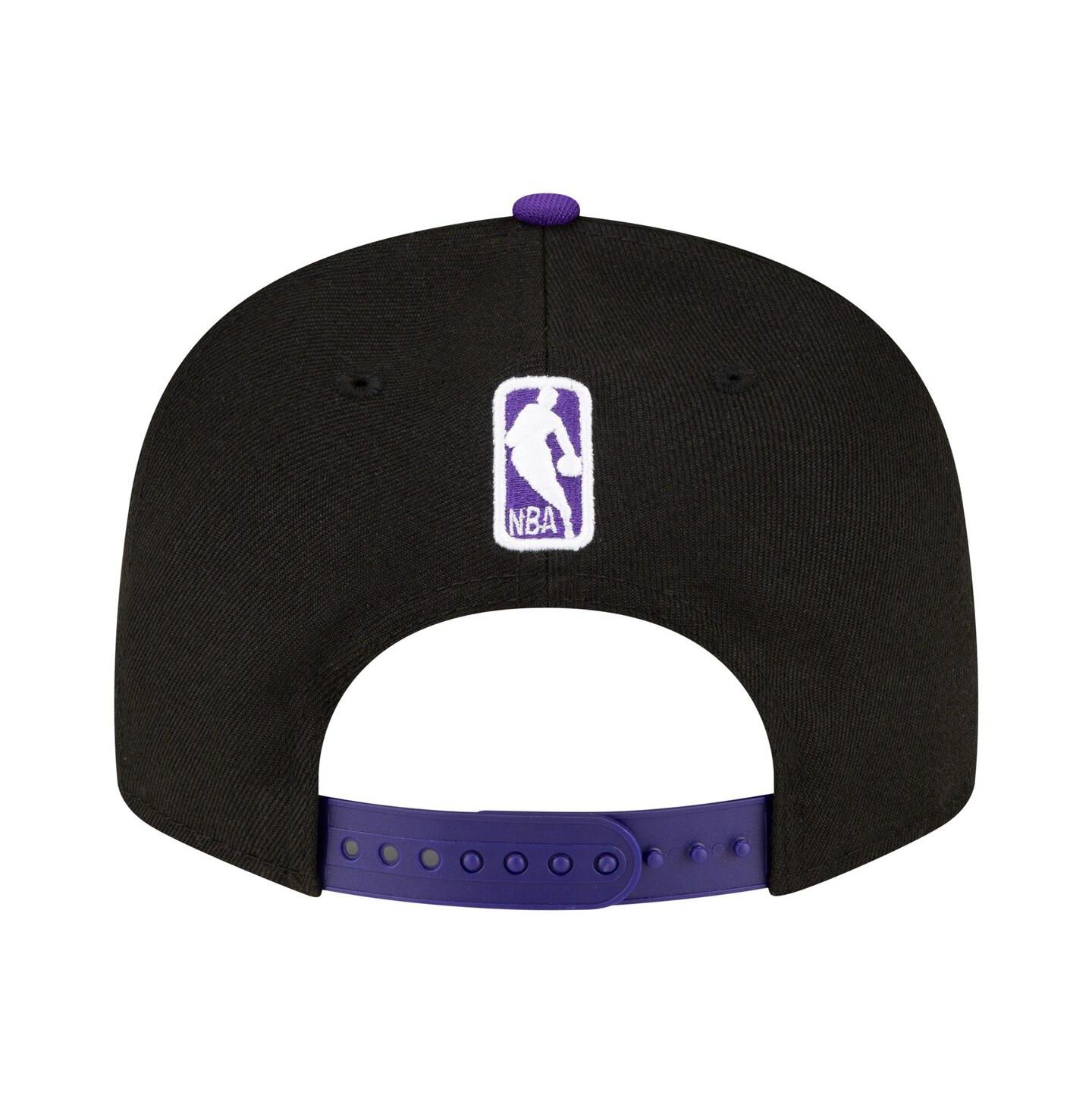 Мужская кепка New Era Black, Purple Sacramento Kings Official Team Color 2Tone 9FIFTY Snapback Hat — фото 2