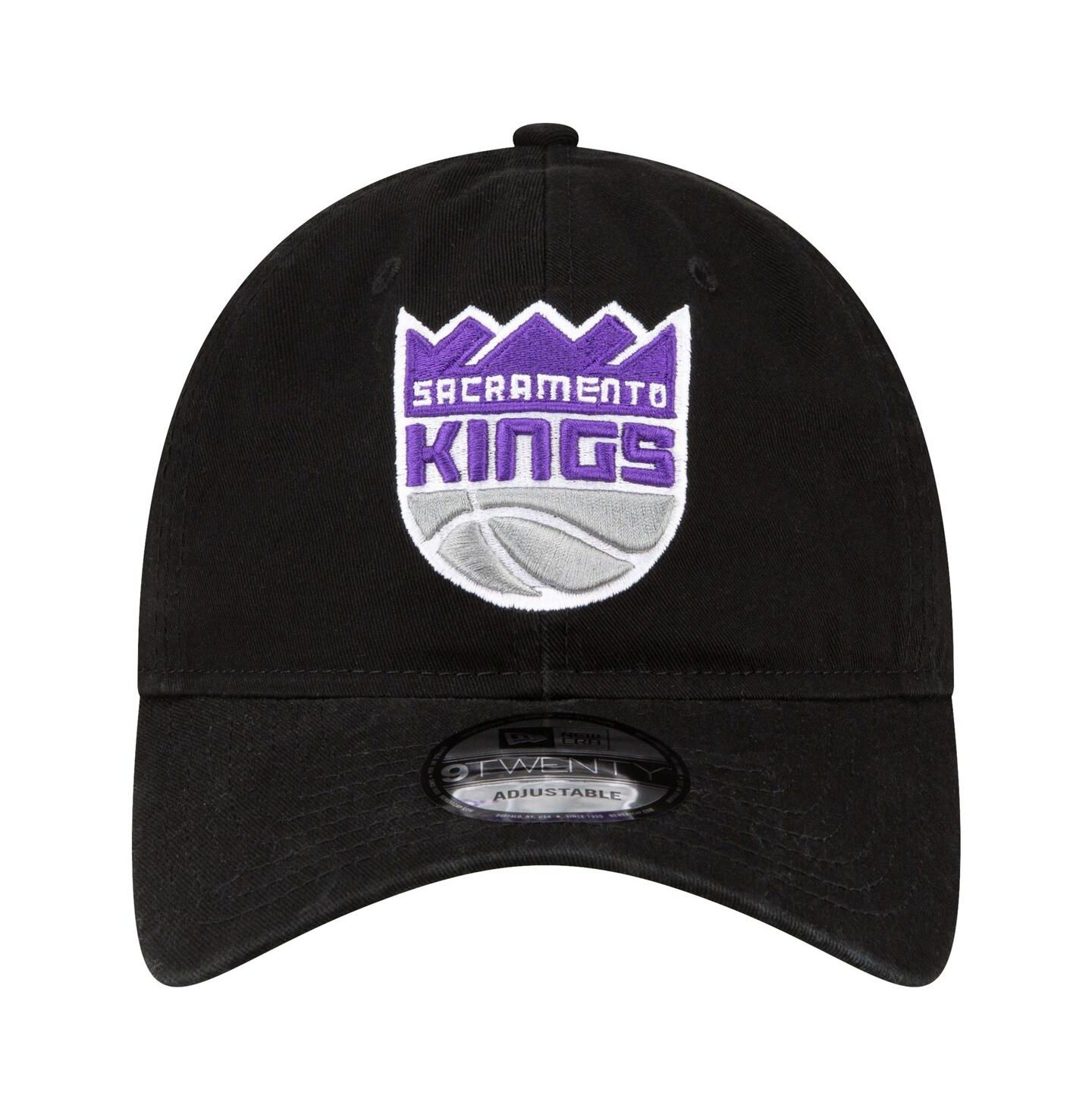 Мужская кепка New Era Black Sacramento Kings Team 2.0 9TWENTY Adjustable Hat — фото 4