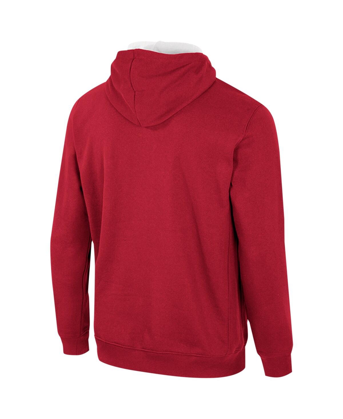 Colosseum Crimson Indiana Hoosiers Half-zip Hoodie In Crimson