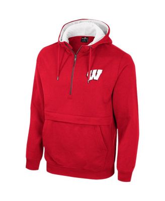 Men's Wisconsin Badgers Half-Zip Hoodie
