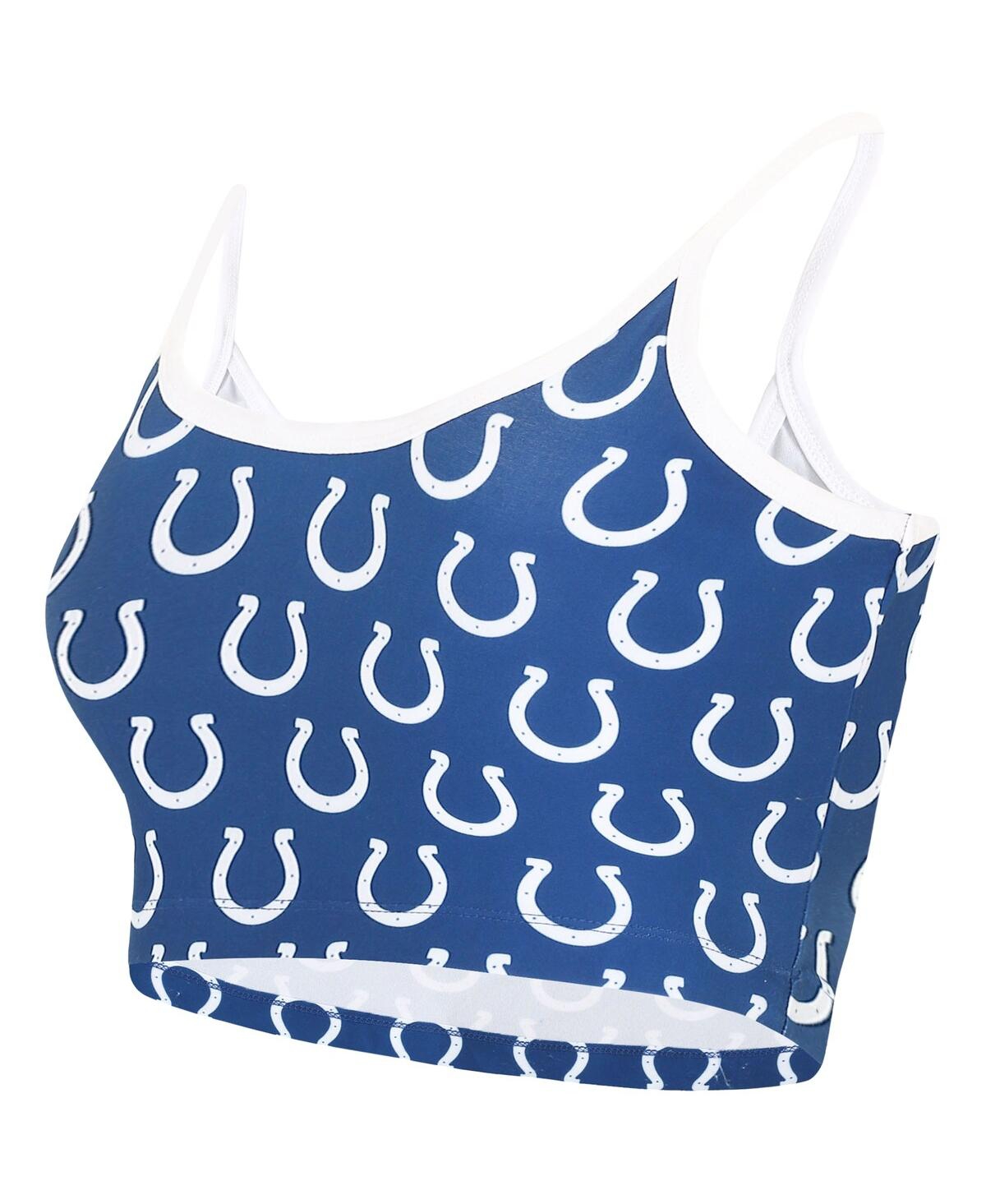 Concepts Sport Women's  Royal Indianapolis Colts Gauge Lounge Bralette In Royal
