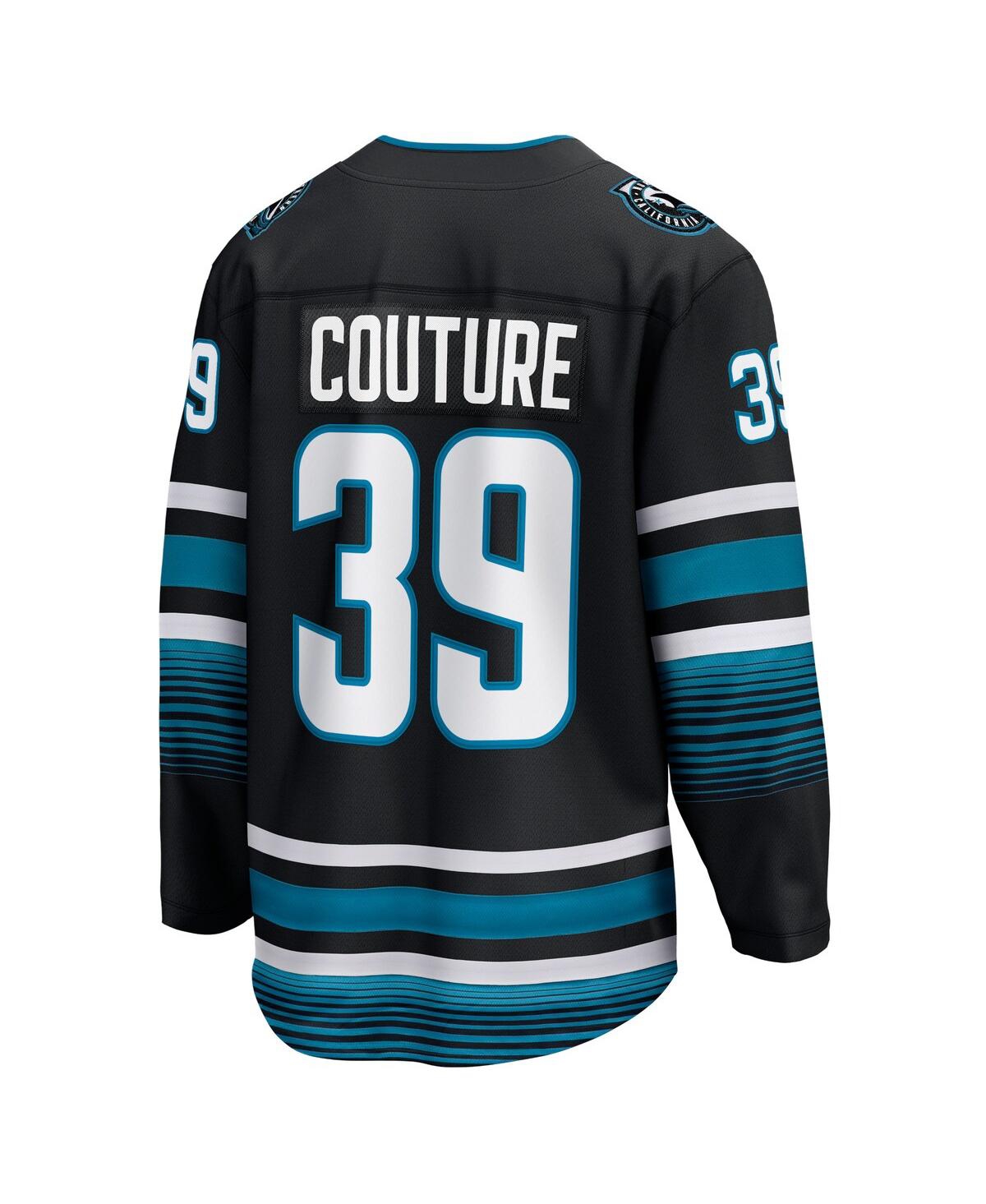 Men's Fanatics Logan CoutureSan Jose Sharks Alternate Premier Breakaway Player Jersey - Black